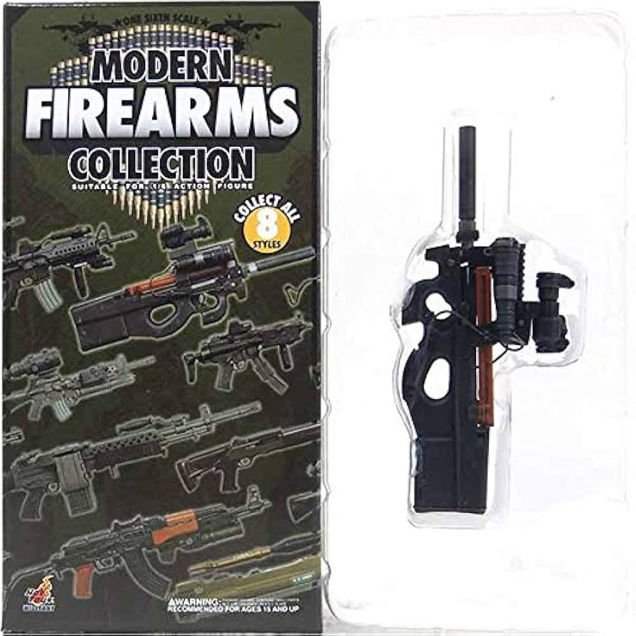 ミリタリー MODERN FIREARMS COLLECTION P90 Amazon | 【1】 ホットトイズ 1/6 モダンファイアアームズ Vol.1